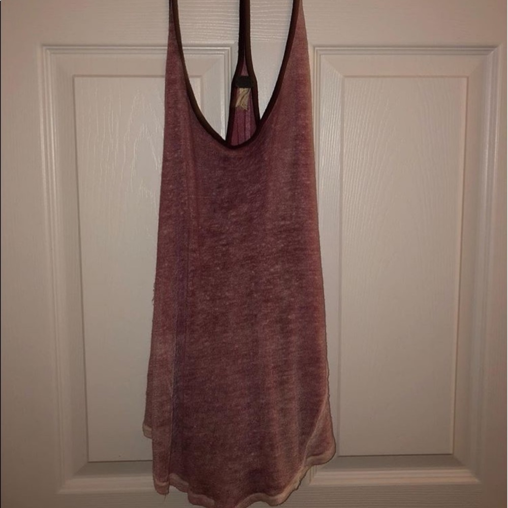 Free people maroon tank top